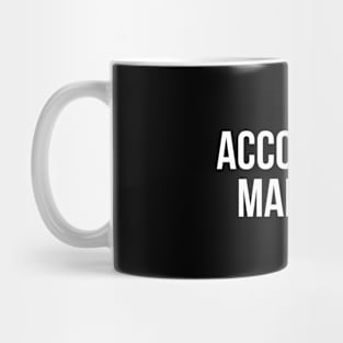 Accounting manager text only Mug